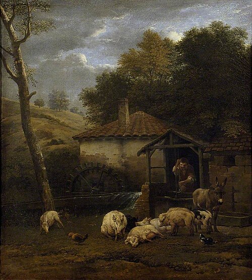 Farmyard with Animals, 1650, Karel Dujardin
