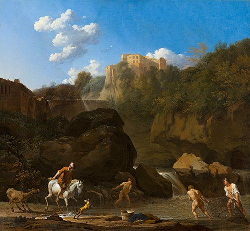Les cascades de Tivoli, 1673, Karel Dujardin