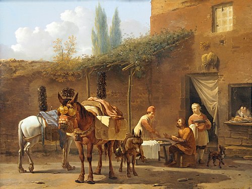 Muleteers at an Inn, 1659, Karel Dujardin