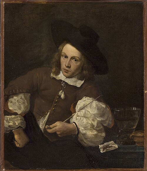 Portrait of a Young Man Seated Smoking, , Karel Dujardin