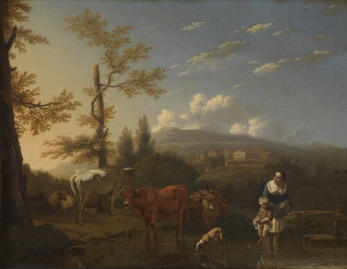 Italian Landscape, 1660, Karel Dujardin
