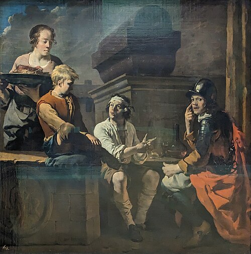 Les Joueurs de morra, 1665, Karel Dujardin