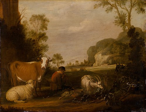 Shepherd Playing Music, 1620, Karel Dujardin