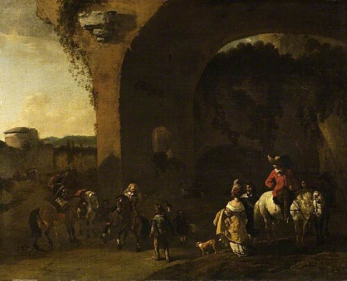 Travellers resting, , Karel Dujardin
