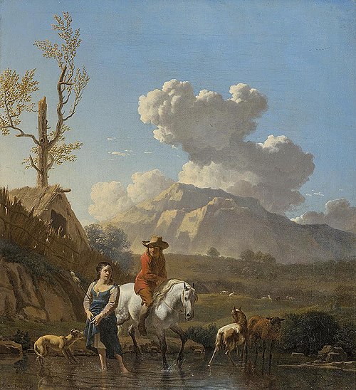 Crossing the Brook, 1658, Karel Dujardin