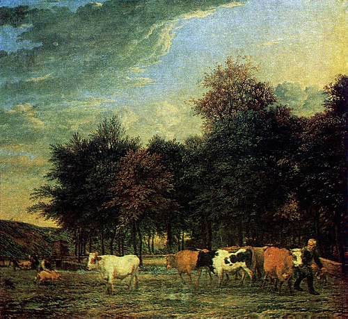 Cattle near a Wood, 1655, Karel Dujardin
