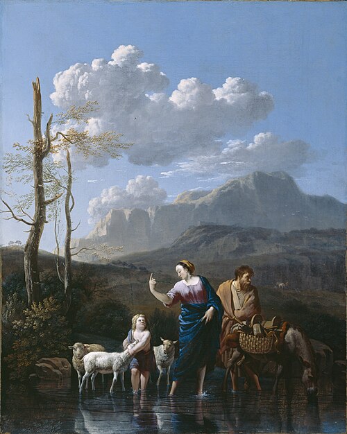 Return of the Holy Family from Egypt, 1662, Karel Dujardin