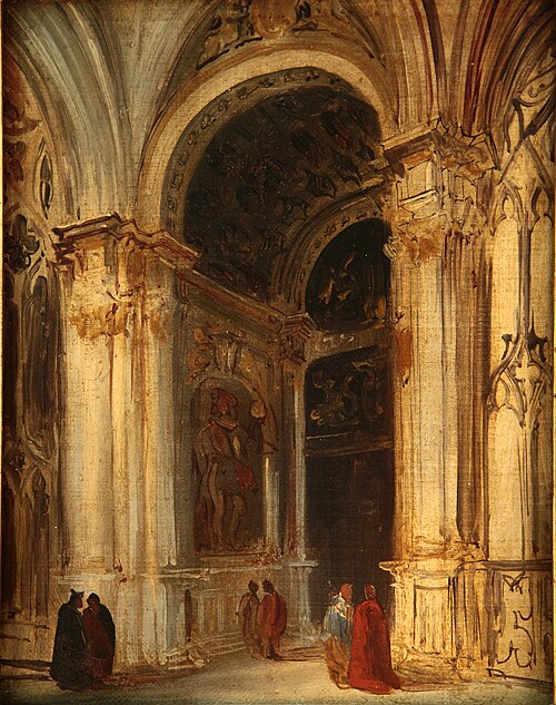 Interior de iglesia, , Genaro Pérez Villaamil