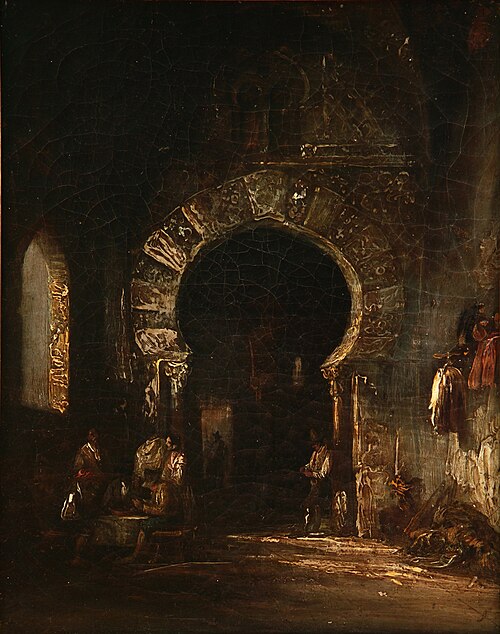 Puerta arabe (Fantasía sobre la Puerta de del Sol en Toledo), 1838, Genaro Pérez Villaamil