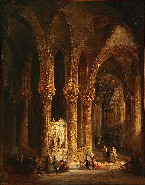 Cripta, 1844, Genaro Pérez Villaamil