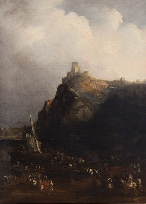 El Castillo de Gaucin, 1838, Genaro Pérez Villaamil