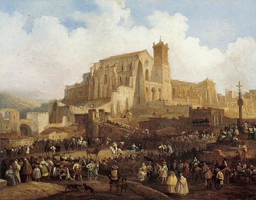Village Bullfight, 1838, Jenaro Pérez Villaamil