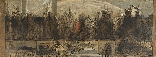 Le Jugement Universel, esquisse, , Auguste-Barthélemy Glaize