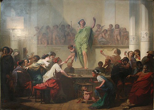 Les amours à l'encan, 1857, Auguste-Barthélemy Glaize