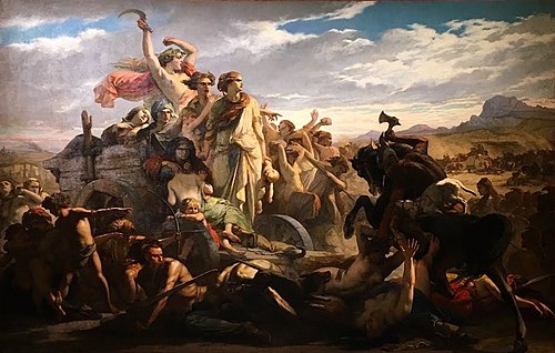 Les Femmes gauloises : épisode de l'invasion romaine, 1851, Auguste-Barthélemy Glaize