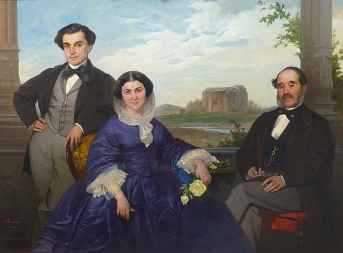 La famille Fabrège, 1864, Auguste-Barthélemy Glaize