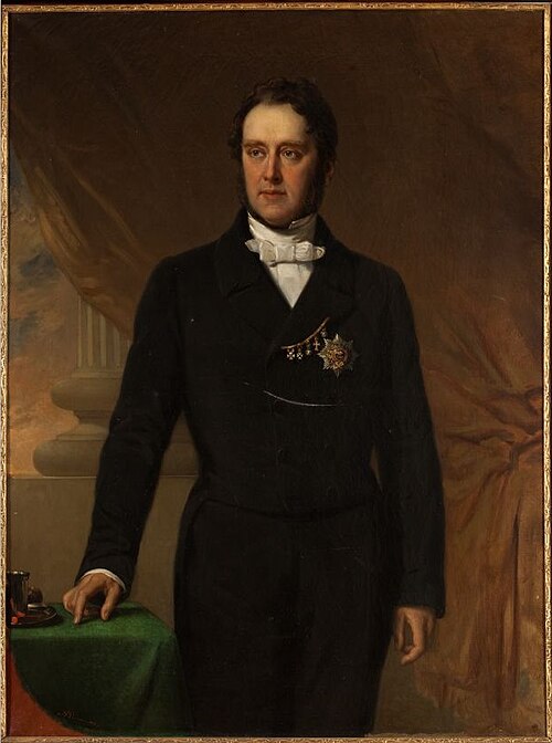 Portrait of Hans Willem van Aylva baron van Pallandt (1804-1881), 1856, Nicolaas Pieneman