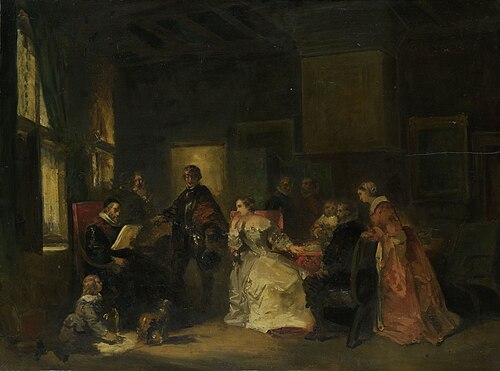 Historical Scene with William the Silent?, 1850, Nicolaas Pieneman