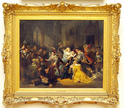 Murder attempt against William the Silent in 1582, 1838, Nicolaas Pieneman