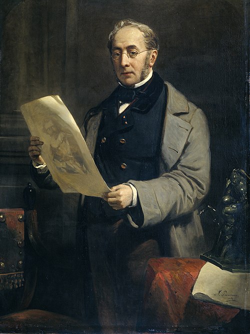 Portrait of Jacob de Vos Jacobszoon, 1860, Nicolaas Pieneman