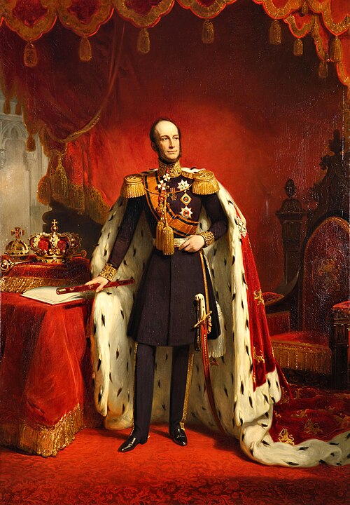Portrait of William II of Orange, King of the Netherlands, 1849, Nicolaas Pieneman