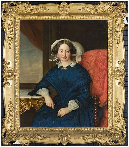 Portrait of Aletta Catharina Alberda van Ekenstein (1814-1875), 1854, Nicolaas Pieneman