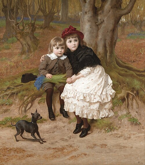 Trespassers, 1886, Frederick Goodall