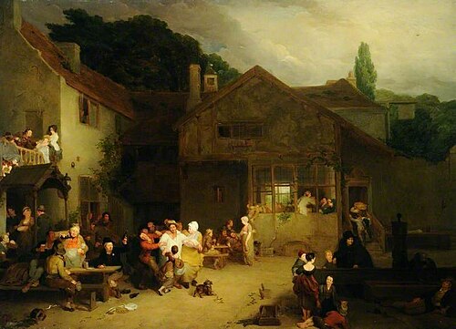 The Village Holiday (after David Wilkie), 1843, Frederick Goodall