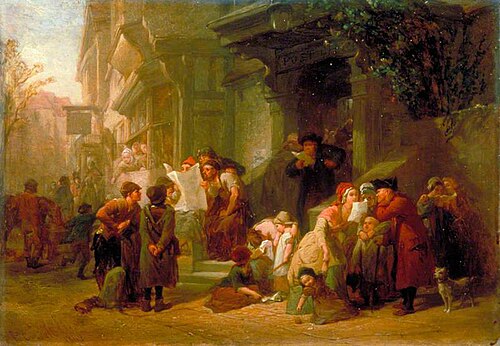 The Village Post Office, 1849, Frederick Goodall