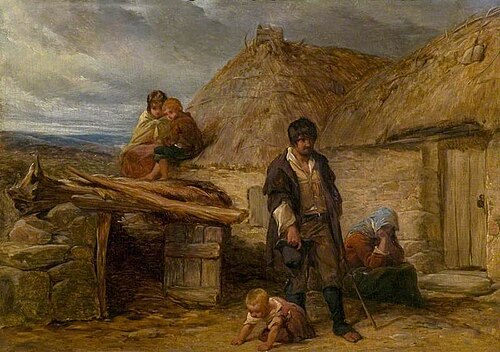 An Irish Eviction, 1850, Frederick Goodall