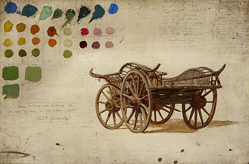 Study of a Farm Cart, 1852, Frederick Goodall