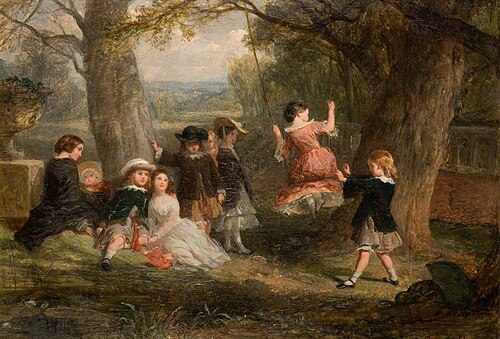 Study for 'The Swing', 1853, Frederick Goodall