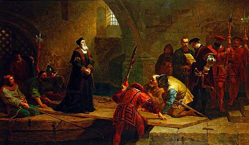 Cranmer at Traitor's Gate, 1856, Frederick Goodall