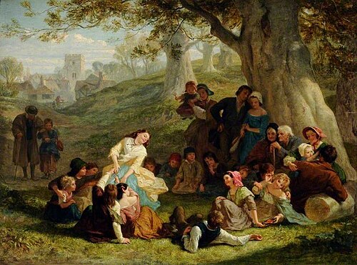 Hunt the Slipper, 1860, Frederick Goodall