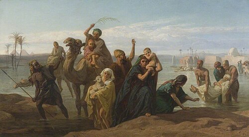 The Rising of the Nile, 1865, Frederick Goodall