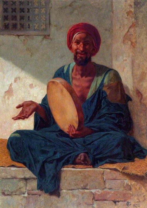 An Arab Improvisatore, 1872, Frederick Goodall