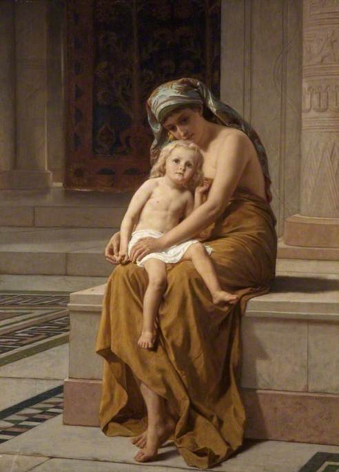 Egyptian Woman and Child, 1879, Frederick Goodall