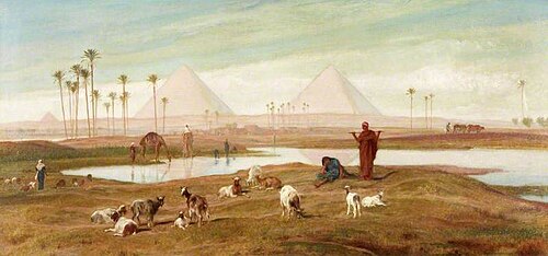 Subsiding of the Nile, , Frederick Goodall