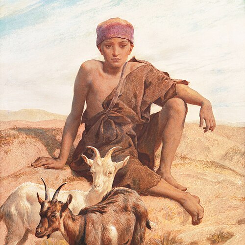 A young goatherd, 1888, Frederick Goodall