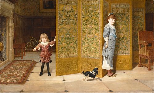 Puritan and Cavalier, 1886, Frederick Goodall