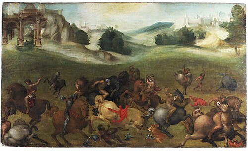 the conversion of St Paul, 1525, Giovanni Francesco Rustici