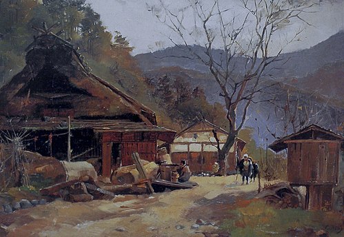 The Village of Kotaba, by Asai Chu, Mie Prefectural Art Museum, Tsu, Mie, Japan, 1893, Asai Chū