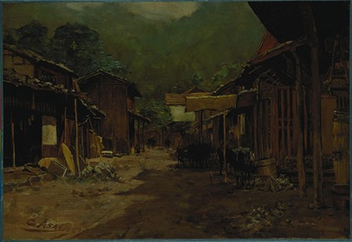 Village near Hachioji, 1887, Asai Chū