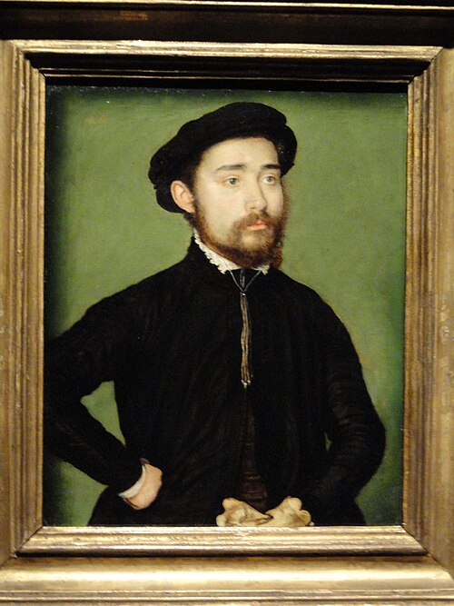 Portrait of a Man with a Glove, 1550, Corneille de Lyon