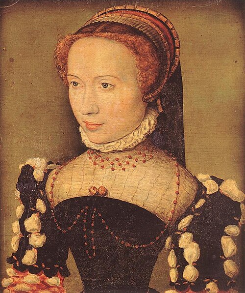 Portrait présumé de Gabrielle de Rochechouart, 1550, Corneille de Lyon