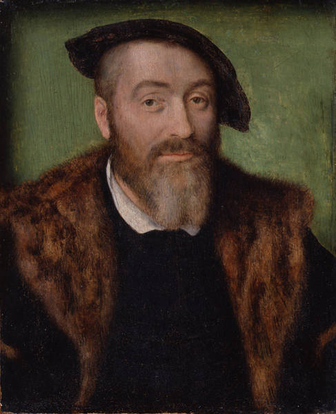 Portrait d’homme à barbe grisonnante, 1536, Corneille de Lyon
