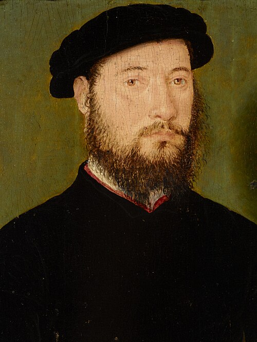 An Unknown Man with a Red Collar, 1550, Corneille de Lyon