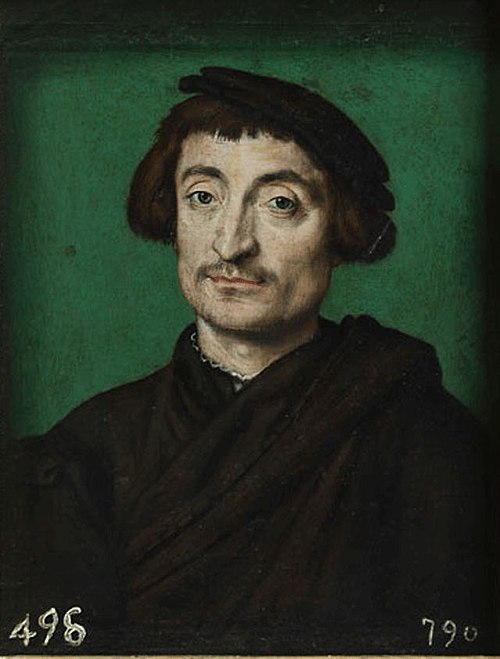 Retrato de hombre con capa terciada y gorra, 1534, Corneille de Lyon