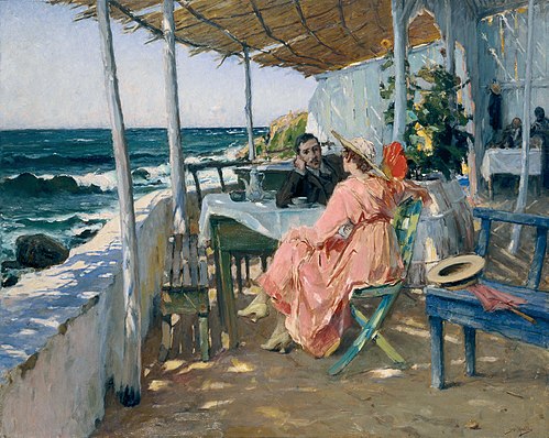 À Beira-mar, 1918, José Malhoa