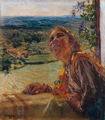 Chat with Neighbor, 1932, José Malhoa